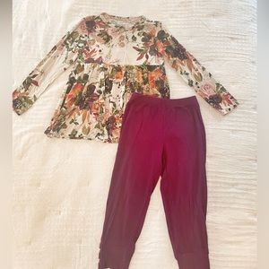 Posh peanut Corinne peplum set 4T